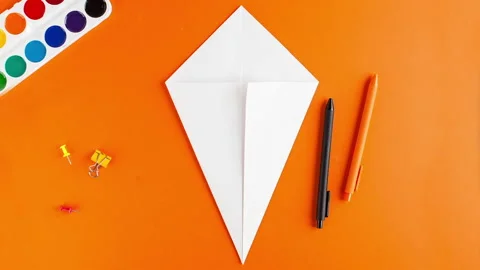 Step-by-step instructions Halloween. How to make a Ghost out of paper. Stock Footage 140107680
