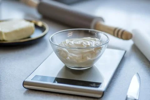 Step-by-step instructions for making bagel cookies for use in recipe Stock Photos