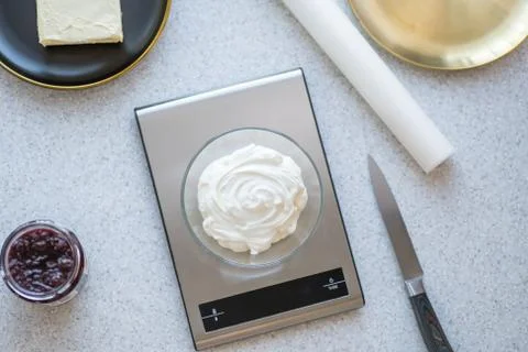 Step-by-step instructions for making bagel cookies for use in recipe illustra Stock Photos