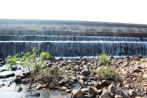 Step by step longest waterfall Stock Photos