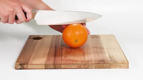 Step-by-Step Orange Slicing Tutorial 動画素材 300337743
