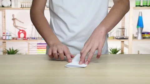 Step-by-Step Paper Airplane Folding Tutorial Stockbeeldmateriaal 288179985