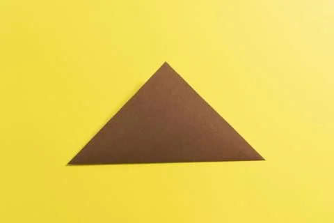 Step by step photo instruction how to make origami paper bear. Simple diy kids Stock Photos