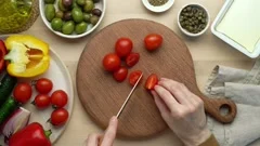 Shredding Green Papaya Traditionally by Knife, Slicing Step Stock Footage -  Video of organic, green: 109377660