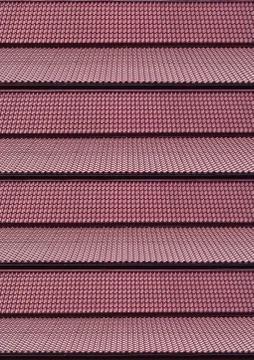 Step by step red roof pattern Stock Photos