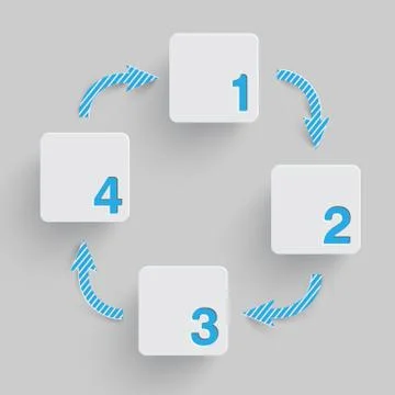 Step by step vector background. Illustrazione stock