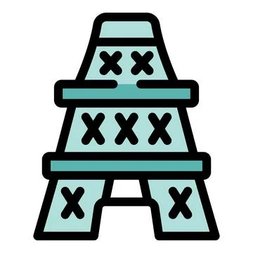 Step stool being used for home repair project Stock Illustration