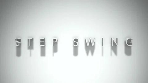Step swing 3D title animation with shadows on a white background Stock Footage 297569253