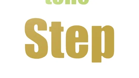 Step Tag Cloud Animated Isolated On White Stock Footage 107208822