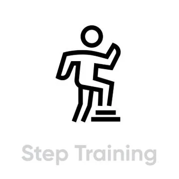 Step Training activity icon 스톡 일러스트