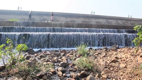 Step water flow Stock Footage 100861152