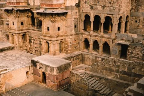 Step well, Abhaneri, India Stock-Fotos