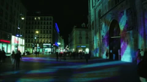 Stephansplatz Portal (blurred) Stock Footage 22239178