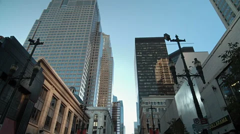 Stephen Ave in Downtown Calgary Video stock 42188717