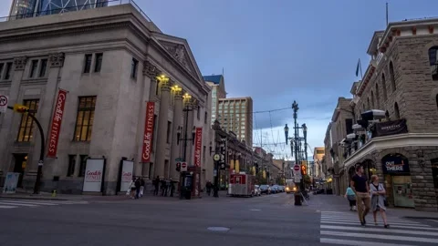 Stephen Avenue timelapse Stock Footage 150176920