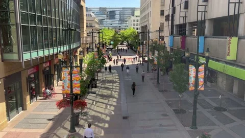 Stephen Avenue Walk Stock Footage 196958679