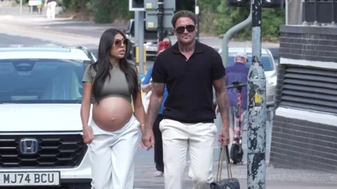 Stephen Bear says 'wish me luck' as he arrives at court for sentencing for brea Stock Footage 341578566