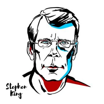 Stephen King Stock Illustration