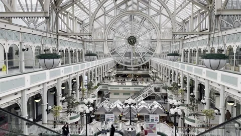 Stephen’s Green Shopping Centre, Dublin Stock Footage 319762160