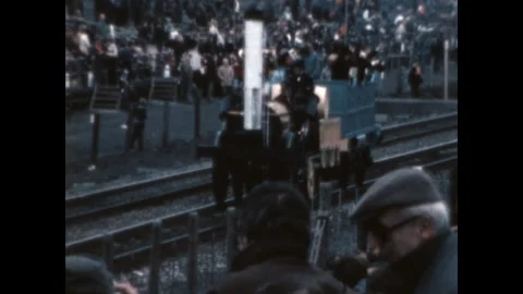 Stephenson's Rocket on Display 1980 Stock Footage 300218615