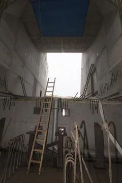 A stepladder for climbing up Stock Photos