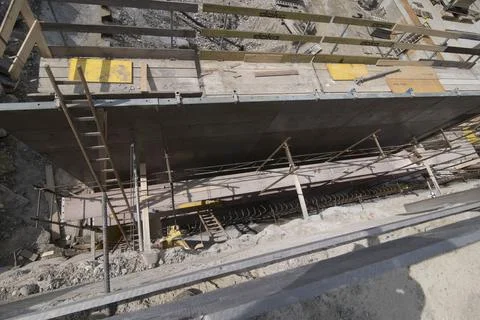 A stepladder for climbing up Foto stock