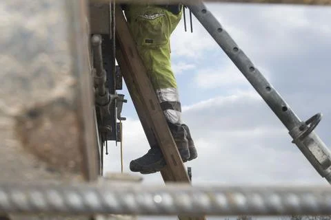 A stepladder for climbing up Stock Photos