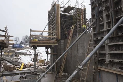 A stepladder for climbing up Stock Photos