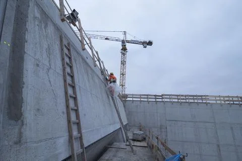 A stepladder for climbing up Stock Photos