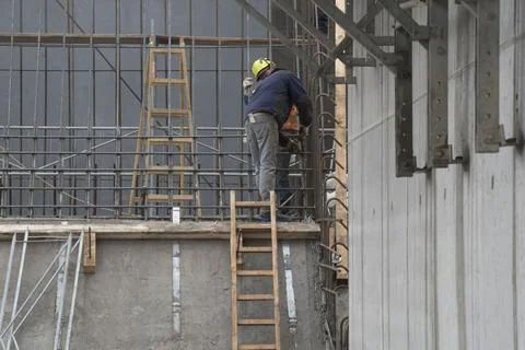 A stepladder for climbing up Stock Photos