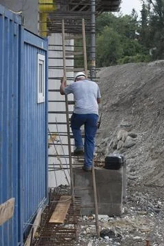 A stepladder for climbing up Stock Photos