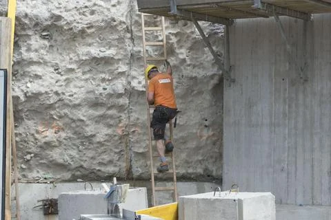 A stepladder for climbing up Stock Photos