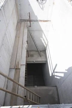 A stepladder for climbing up when people working at height a stepladder fo... Stock Photos