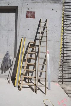  a stepladder for climbing up when people working at height a stepladder f... Stock Photos