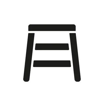 Stepladder icon vector design templates simple and modern Stock Illustration