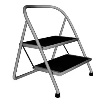 Stepladder isolated - 3D render Stock Illustration