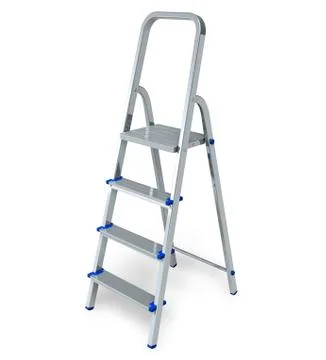 Stepladder isolated on white background Stock Illustration