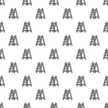 Stepladder pattern forming seamless construction background Stockillustratie