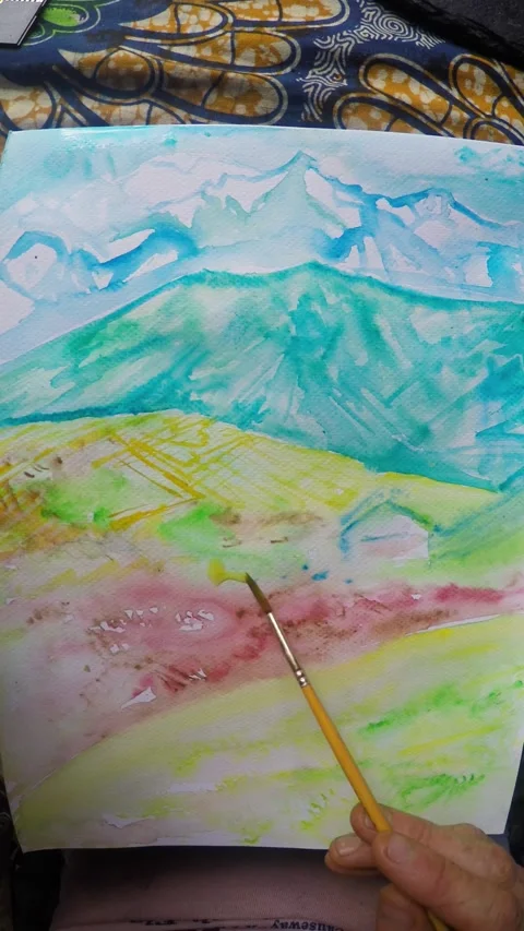 Steppe and mountains Stock Footage 288613340