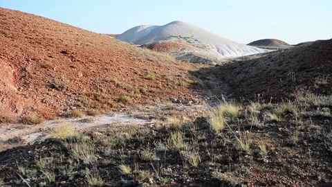 Steppe and stones. Video stock 139025711