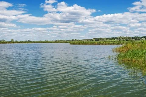 Steppe lake Stock Photos