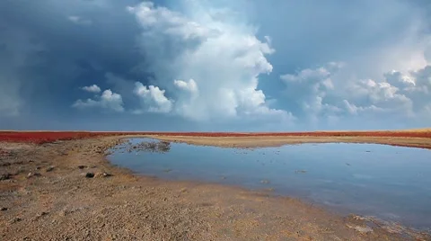 Steppe landscape Stock Footage 8761154