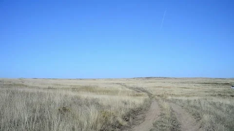 Steppe road Video stock 139128235
