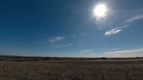 Steppe on a sunny day Stock Footage 97394728
