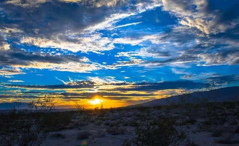 Steppe Terrain Under Cloudy Sky Stock Photos