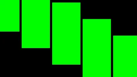 Stepped Blocks Greenscreen Stock Footage 335667499