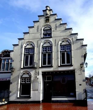 A stepped gable from 1765 Stock Photos