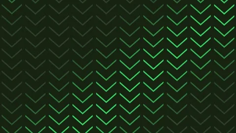 Stepped Isometric Chevron Cascade Wave Loop Emerald and Mint Stock Footage 346647801