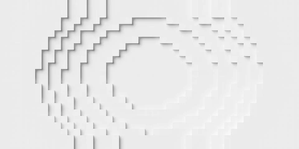 Stepped offset white rectangles geometrical background wallpaper banner pat.. Stock Illustration