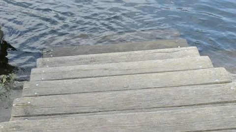 Stepped into the water Stock Footage 11134484